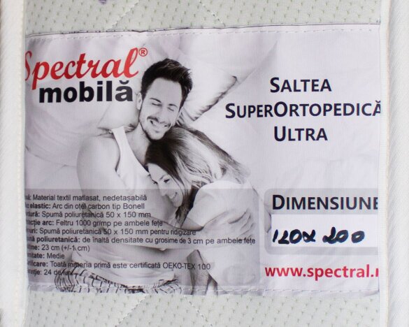 Saltea 1200 x 2000 Spectral SuperOrtopedica Ultra